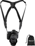 Vigorport Camera Strap, Cross Shoulder Straps, Quick Release Chest Harness | for Binoculars, Rangefinders, Harness Strap Compatible with Canon, Nikon, Sony and DSLR SLR Cameras by Vigorport