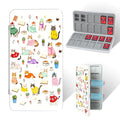 PERFECTSIGHT Switch Game Card Case for Nintendo Switch 2/ Lite / OLED, Switch 2 Game Holder Cartridge Case for 24 Game Cards and 48 SD Cards, Cute Kawaii Portable Compact Storage Box, Kitty by PERFECTSIGHT