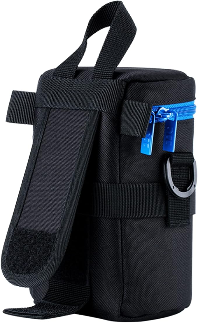JJC Water Resistant Deluxe Lens Pouch Case Bag, Compatible with Canon RF 85mm f2 Macro/EF 100-300mm/ EF 75-300mm III USM/EF 135mm 2L /24-70mm 4L IS USM, NK 70-300mm f4-5.6G/ 55-300mm 4.5-5.6 - Image 5