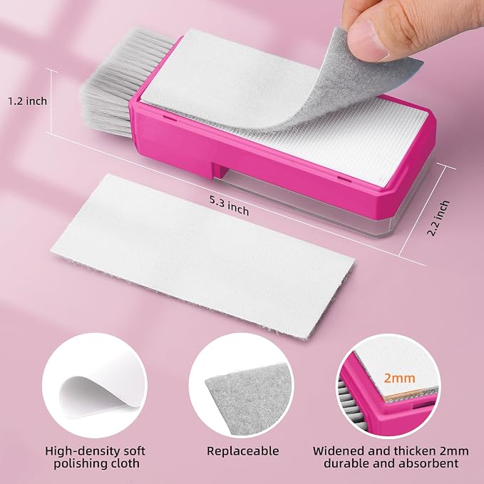 Keyboard Cleaner & Laptop Cleaning Kit, All-in-1 for Computer PC, HotPink | Electronics Deep Cleaning Reusable Brush Tool, Screen-Safe Spray, for iPhone iPad Macbook Airpod Camera, Gaming Accessories - Image 9