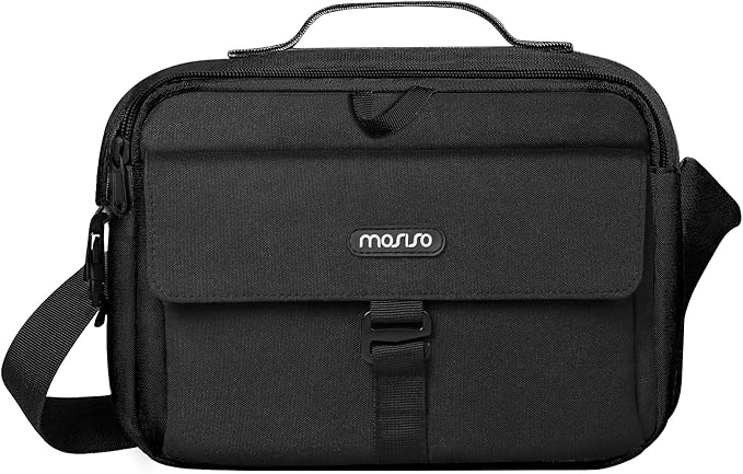 MOSISO Camera Shoulder Bag Camera Case Crossbody Sling Purse, Black | DSLR/SLR/Mirrorless Compact Padded Photography Handbag with Rain Cover Compatible with Canon/Nikon/Sony Cameras and Lenses by MOSISO