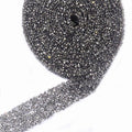 EORTA 1Yard X 3CM Rhinestone Beaded Trim Sparkling Crystal Rhinestone Hotfix Ribbon Iron on Applique Bling Chain Banding Belt for DIY Wedding Bridal Dress Embellishment Phone Wall Decor, Grey by EORTA
