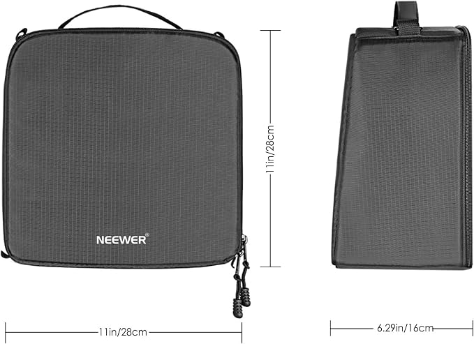 Neewer® Flexible Partition Camera Padded Bag Insert Protection Handbag for SLR DSLR Mirrorless Cameras and Lenses,Flash Light,Radio Trigger,Battery and Charger,Cables and Other Camera Accessories | For SLR, DSLR, Mirrorless Camera, Lens, Flash Light, R... - Image 6