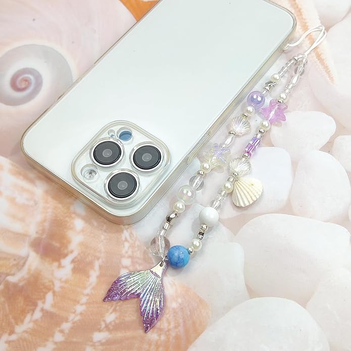 cioatu Phone Charms Cute Cherry Butterfly Cell Phone Lanyard Strap Wrist Strap for Bag Airpods Camera Pendants Decor - Image 6