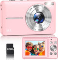 Digital Camera, Latest FHD 1080P Digital Camera for Teens with SD Card Anti Shake Point and Shoot Cameras Portable 16X Zoom Compact Small Cameras for Kids Boys Girls Seniors with Wrist Strap by VAHOIALD