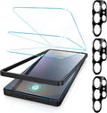 Fotbor [3+3 Pack Anti Blue Light Screen Protector for Samsung Galaxy S25 Ultra with 3 Pack Camera Lens Protector, [Alignment Frame] 9H Hardness, Easy Install, Ultrasonic Fingerprint Compatible by Fotbor