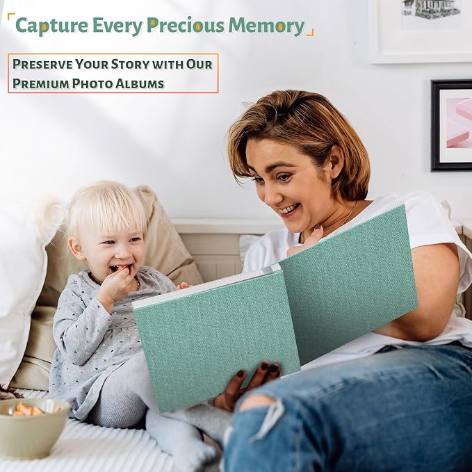 Artfeel Photo Album Self Adhesive Scrapbook,Large Photo Book for 4x6,5x7,8x10 Pictures,DIY Album for Baby Wedding Family Travel Birthday,with Metallic Pen and Scraper - Image 6