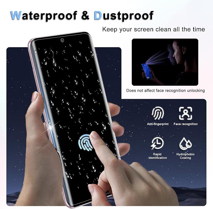3 Pack for Samsung Galaxy S20 Screen Protector | Fingerprint Compatible, 9H Tempered Glass Full Coverage, Anti-Scratch, Case Friendly, HD Clear, Bubble-Free - Image 4