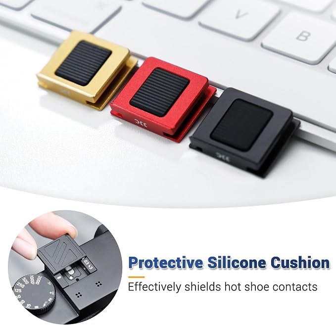 Upgraded Q3 43 Metal Hot Shoe Cover Cap w Full-Coverage for Leica Q3 43 Q2 | Q3 43 Hotshoe Protector, Aluminum Alloy Cover with Silicone Cushion, Special Designed for Leica Q3 43 Camera Accessories - Image 4