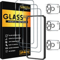 SIBEITU Screen Protector for iPhone 17 Pro Max Tempered Glass Film | 3 Pack Screen + 3 Pack Camera Lens Tempered Glass, Installation Frame, 6.9 Inch HD Clear, 9H Hardness, Scratch Resistant by SIBEITU