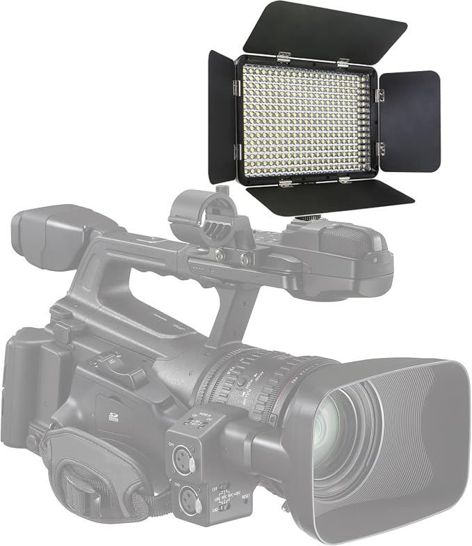 Vidpro LED-330 Photo and Video Light Kit - On Camera Panel LED Light - Adjustable and Dimmable Light Fits Cameras Video Camcorders and DLSR w/Hot Shoe Includes Rechargeable Battery Diffuser and More - Image 3