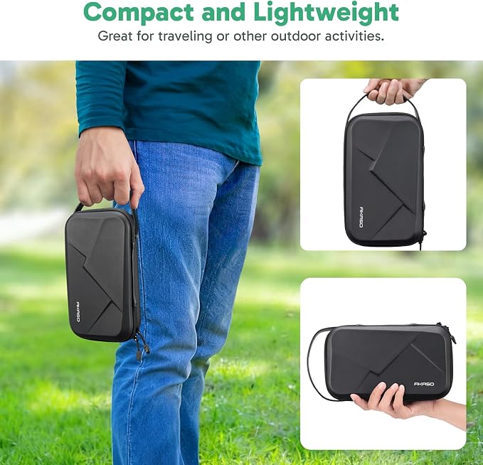 AKASO Camera Carry Case Protective Storage Carrying Bag for Action Camera | Compatible with GoPro 13, Insta360 X5 X4, DJI Action Osmo 360 Pocket 3, EK7000/EK7000 Pro, Brave 4, Brave 7 LE Action Cameras - Image 7