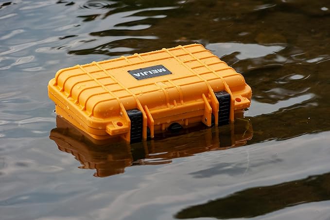 MEIJIA Portable All Weather Waterproof Protective Hard Case, Small Camera Case,Dry Case with Customizable Foam,Fit Use of Drones, Camera,Equipments, 11.65 ”x8.35”x3.78” - Image 5