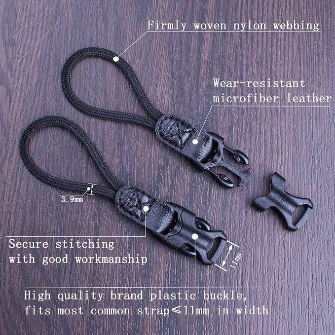 VKO Camera Strap Quick Release QD Loops Connector | for DSLR SLR Cameras Neck Shoulder Strap Binoculars Adapter Connect Connectio(Medium Thick Rope) - Image 2