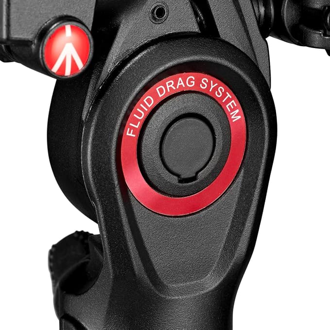 Manfrotto Befree 3-Way Live Camera Tripod Head, Aluminium, 6kg Payload, for Travel Tripods, with Foldable Handles, Fluid Drag System, for Photo and Video, Vlogging Equipment (MH01HY-3WUS) - Image 5