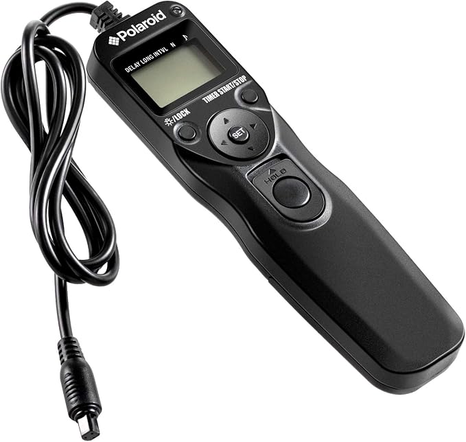 Polaroid Shutter Release Timer Remote Control For Nikon D90, D3100, D3200, D3300, D5000, D5100, D5200, D5300, D7000, D7100, D750, DF, D600, D610, P7700, P7800 Digital SLR Cameras by Polaroid
