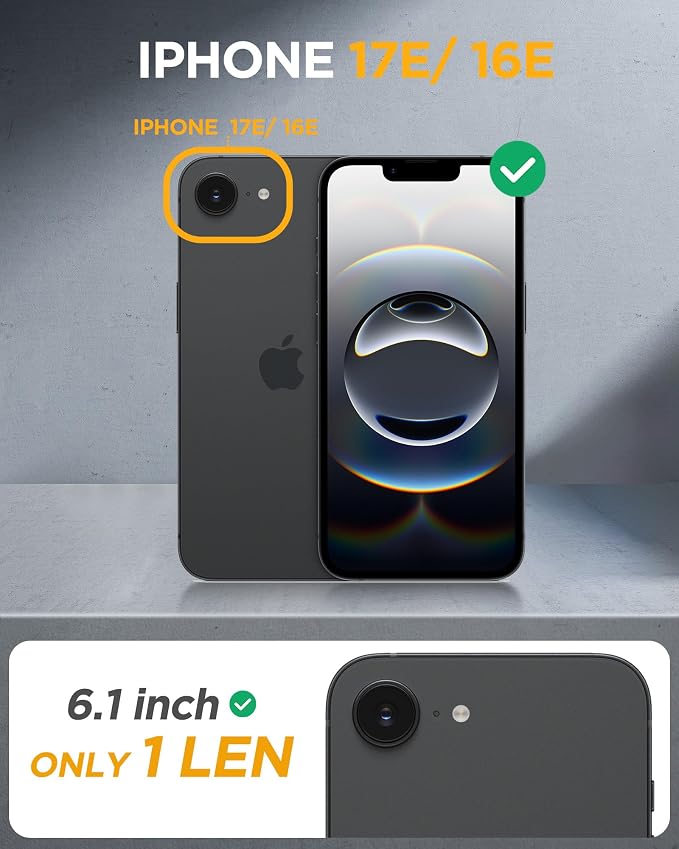 miracase for iPhone 17e & 16e Case with Built-in Private Screen Protector, [Magnetic with MagSafe] Full-Body Phone Cover Military Drop Proof 17 E/ 16 E Bumper 6.1 inch, Blue - Image 7