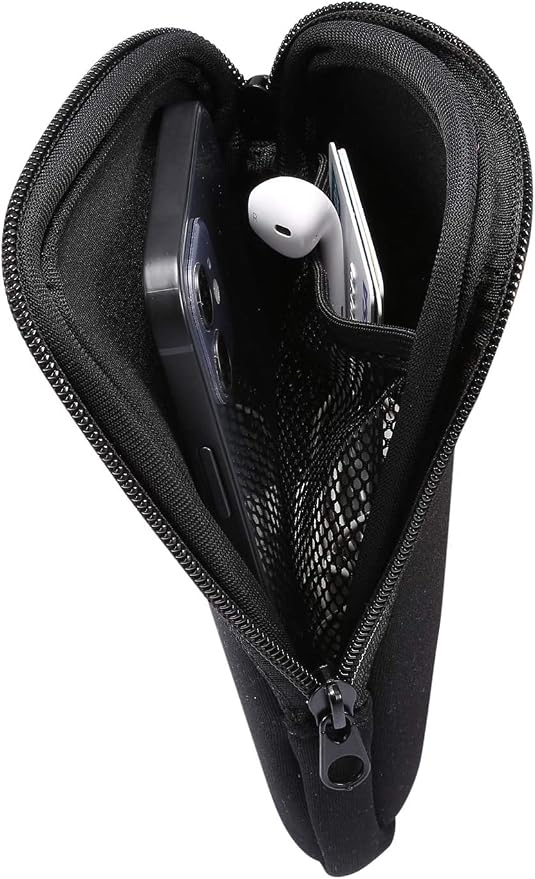 Phone Sleeve Case for iPhone 17 16 15 14 13 Pro, Samsung Galaxy S26 S25 S24 | Neoprene Cell Phone Pouch for iPhone 17e 16e, SE 3rd, SE 2nd, 13 mini, iPhone 12 11 XR, with Neck Lanyard, Zipper Closure - Image 2