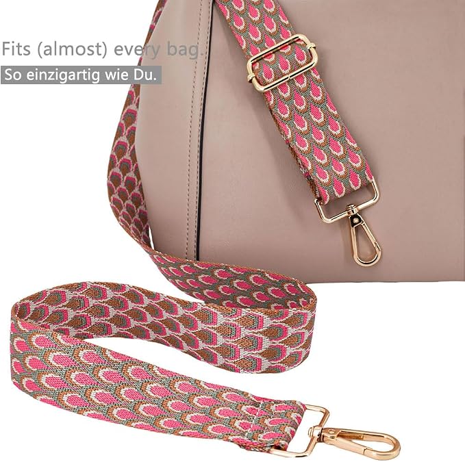 Replacement Purse Strap Shoulder Strap Adjustable Crossbody Strap for Women Crossbody Wide Shoulder Bag - Image 2