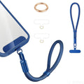 Phone Wrist Strap Lanyard Hand Universal Adjustable Phone Finger Grip Wristlet with 3 Patches Tether Anti Theft for iPhone 16 Pro Max 15 14 Charms for Keychain USB Flash Drive Wallet ID Name Tag Blue by Casecond