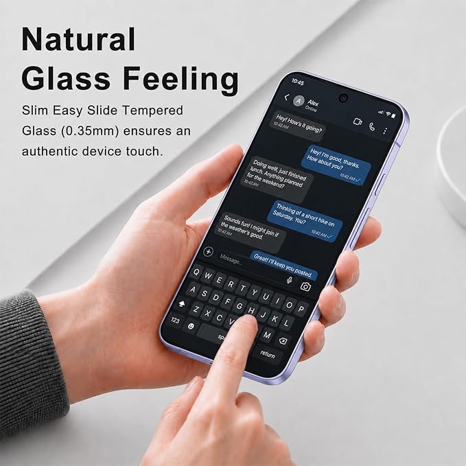 3 Pack Screen Protector for Google Pixel 9a Tempered Glass | Supports Ultrasonic Fingerprint Unlocking, Featuring Anti-Scratch 9H Hardness & Easy Alignment Kit - Image 9