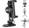 NEEWER Metal Phone Tripod Mount Adapter with Arca QR Base, Cold Shoe, 360° Swivel 180° Tilt, Phone Holder Compatible with iPhone 17 Pro Max 16 15 Samsung Galaxy S25 Ultra S24 by Neewer