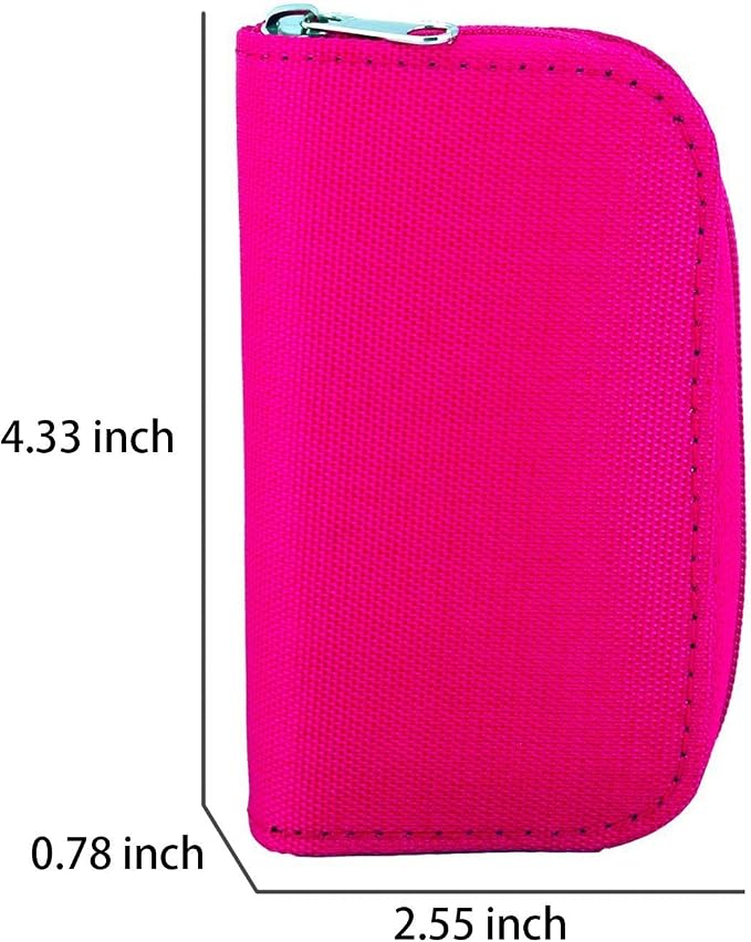 Memory Card Case - Mixtecc Carrying Case Suitable for Micro SD, Mini SD and 4X CF, Card Holder Bag Wallet for Media Storage Organization (Pink) - Image 6