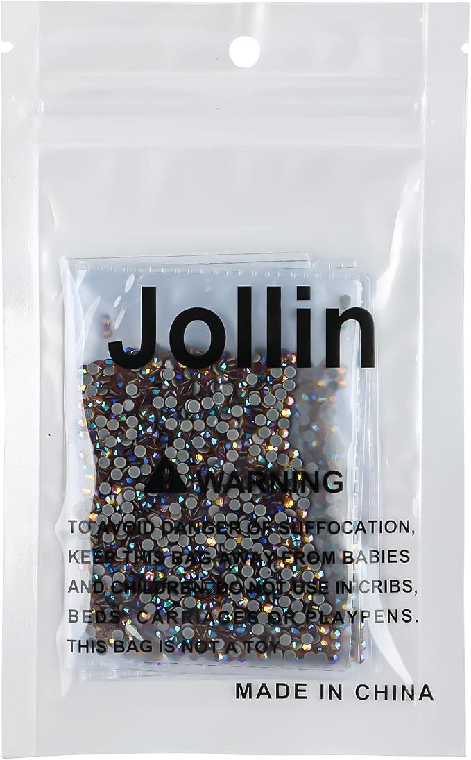 Jollin Hotfix Rhinestones Flatback Crystal Gems 2.4mm SS8, Topaz AB | 2880pcs Hot Fix Crystals Glass Rhinestones for Bedazzling, Crafting, Clothes, Shoes & Accessories DIY Decoration - Image 7