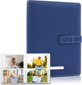 Small Photo Album 4x6 with 152 Pockets Mini Picture Book Leather Cover Portable Wallet Photo Storage for Family Graduation Wedding Travel Gift (Dark Blue) by Ablus