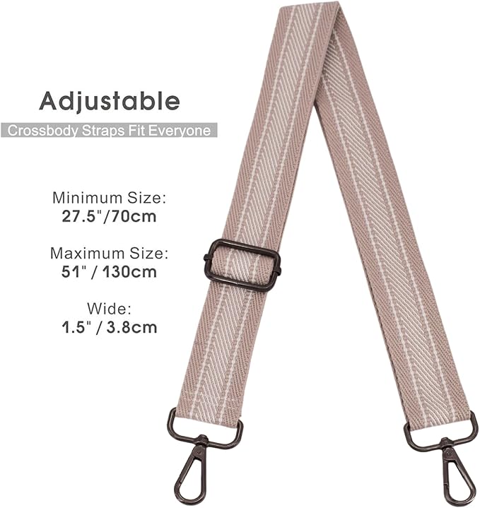 Replacement Purse Strap Shoulder Strap Adjustable Crossbody Strap for Women Crossbody Wide Shoulder Bag - Image 2