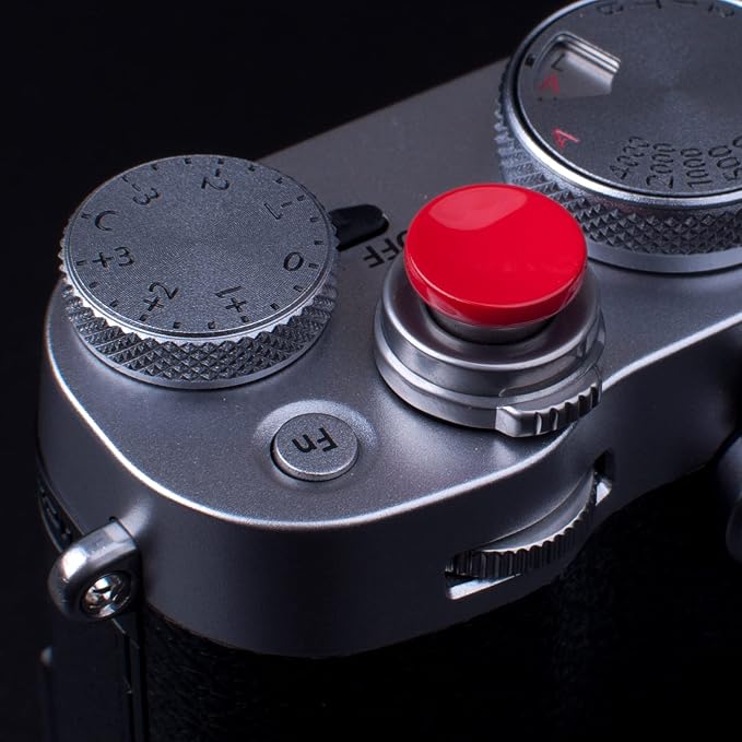 Red Metal Soft Shutter Release Button | Delicate Camera Shutter Button 11mm Concave 10mm Convex Surface(2 Pack) - Image 3