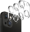 3 Pack Dengduoduo Tempered Glass Camera Lens Protector for iPhone 14 6.1" & iPhone 14 Plus 6.7", Glitter Bling Diamond, Ultra HD, 9H Hardness, Anti-Scratch, Case Friendly, Easy to Install [No Affect on Night Shots] by Dengduoduo