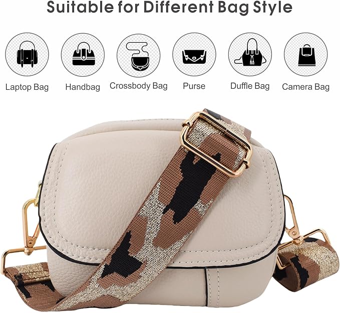 Replacement Purse Strap Shoulder Strap Adjustable Crossbody Strap for Women Crossbody Wide Shoulder Bag - Image 2
