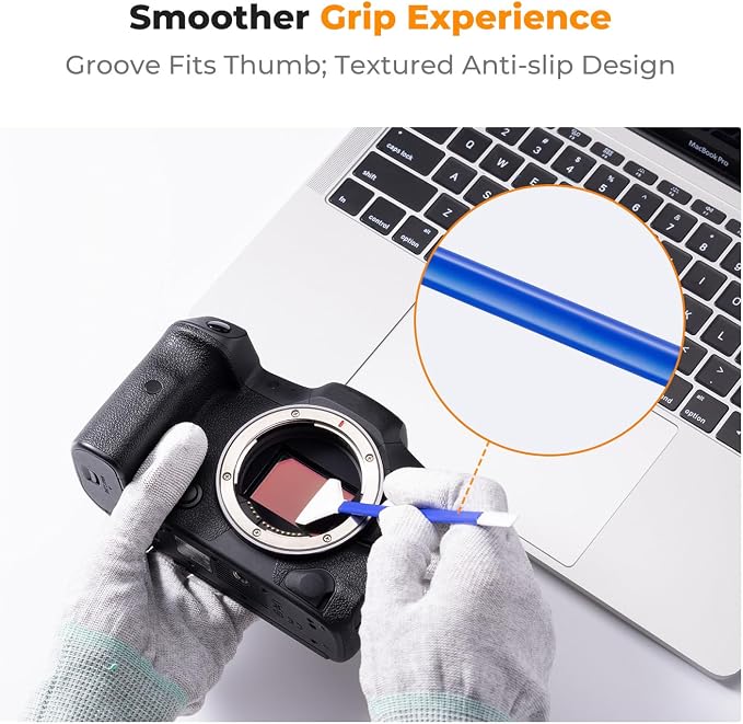 K&F CONCEPT 24mm Full Frame Sensor Cleaning Kits, with 20ml Sensor Cleaner | Sensor SwabsX5, Vacuum Sealed, Gentle Cleaner, Multi-Device Use, Precision Cleaning,for Nikon Sony Canon Camera Clean,MA01 - Image 6