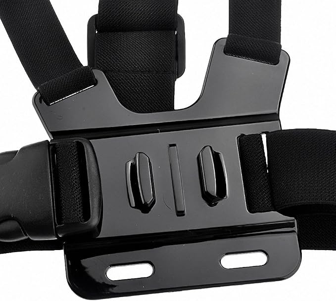 TEKCAM Chest Harness Mount Compatible with Gopro AKASO Action Camera | Compatible with Go pro Hero 13 12 11 10 9 8 AKASO EK7000 Brave 4 ODDV Hiicam DJI Osmo Icefox, Adjustable Chest Strap Mount - Image 3
