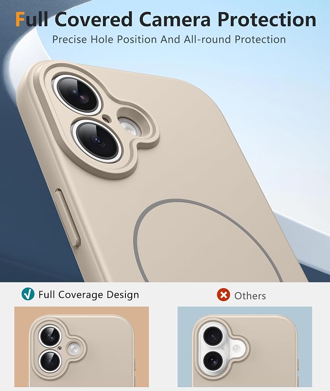 FNTCASE for iPhone 17 Case, Compatible with Magsafe, Glass Screen Protector | Full Camera Protection, Integrated Silicone Cases, 14FT Military Grade Drop Proof, Shockproof Protective Phone Cover - Image 4