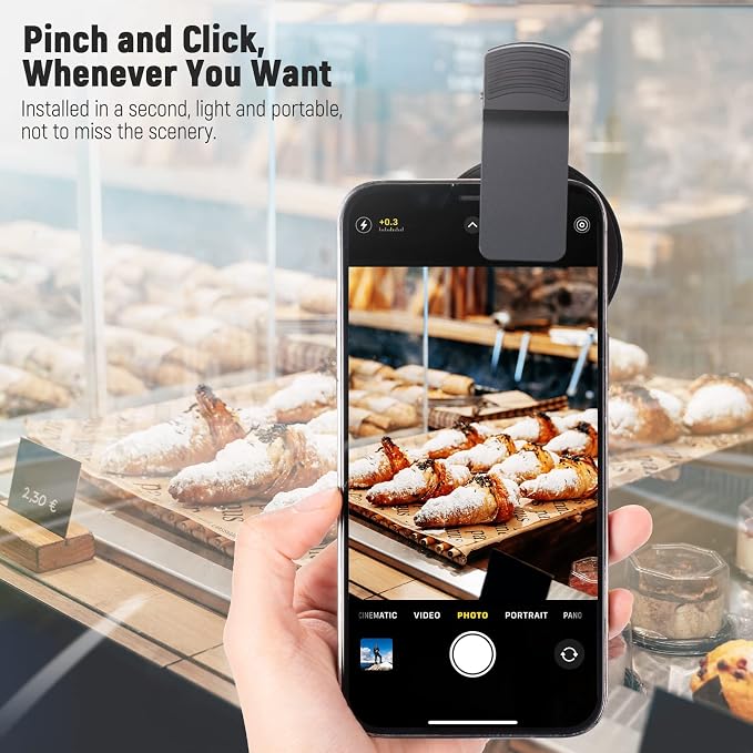 NEEWER 52mm CPL Filter for Phone, Clip On Circular Polarizing Lens Filter with Phone Clip, Case & Cleaning Cloth Compatible with iPhone 17 16 Android Samsung Galaxy S25 Ultra Camera, FL-26 - Image 5
