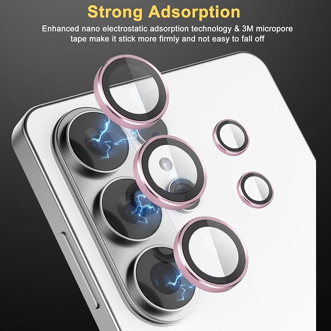 Camera Lens Protector for Samsung Galaxy S26 Ultra, Pink | Tempered Glass, Auto-align Tray, Easy Installation, Case Friendly, Anti-Scratch, HD Clear, Ultra Slim - Image 4