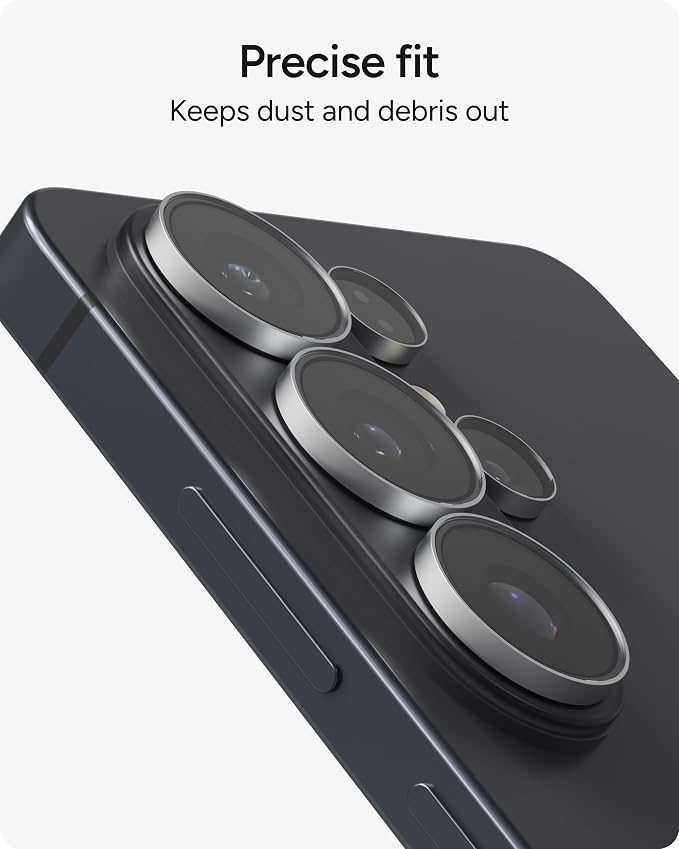 ZAGG Glass Elite Samsung Galaxy S26 Ultra Camera Lens Protector - Silver, Anti-Reflective, 5X Stronger Impact & Scratch Resistant Aluminosilicate Glass - Easy Installation, Smudge-Free Surface - Image 8