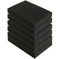 6 Pack Gun Case Foam - 16x12x2 Inch Pick and Pluck Foam Inserts for Cases | Customizable, Black High Density Polyurethane Packaging Sheet Padding for Craft, Cameras, Toolboxes and Guns Storage by GUNTECHKIT