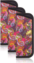 TRIUMPH VISION 3 Pack Reading Glasses Pouch Soft Case Eyeglass Sleeve Slim | Alternative to Bulky Case in bag, Lightweight Lined Padded Protect Optical lens Slip in, Cute Pattern Portable for Daily Use by TRIUMPHVISION