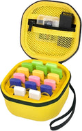 Comecase USB Flash Drive Case, Holds 16 USB Drives with Mesh Pocket | Hard Shell and Pre-Cut Foam Cushion Drives from Drops; Hand Strap Ease Work and Travel, Yellow, Medium, Case Only by COMECASE