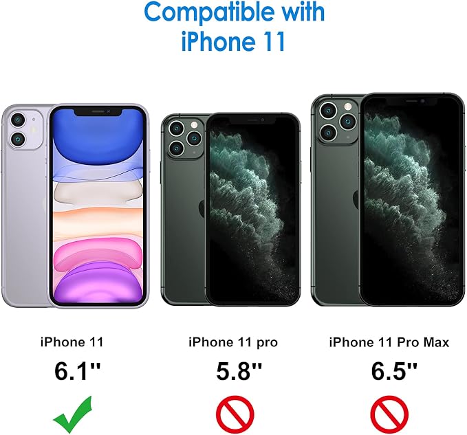 JETech Screen Protector for iPhone 11, with Camera Lens Protector, 2+2 Pack | HD Clear Tempered Glass, Face ID Compatible, Anti-Scratch Protection - Image 2