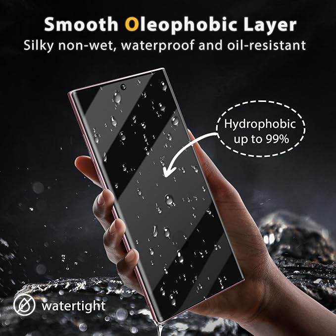 V-PORYADKU 2+2 Pack for Samsung Galaxy S22 Ultra Screen Protector | Camera Lens Protector, 9H Tempered Glass, Anti-Scratch, Fingerprint Unlock, HD Clear, Case Friendly - Image 4