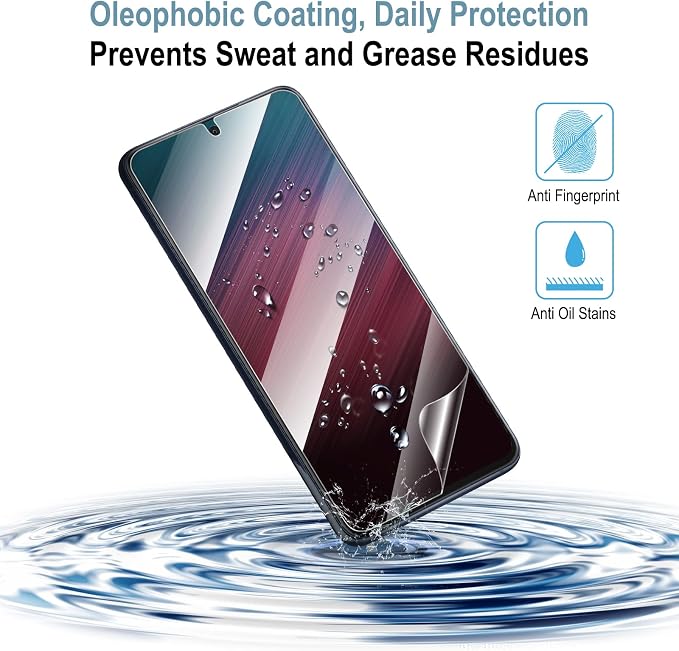 AACL 3-Pack for Samsung Galaxy S22 Screen Protector Film [6.1"] | with 2-Pack Camera Lens Protectors, Fingerprint Unlock, Anti-Scratch, Case-Friendly, 7H Hybrid Film [Not Glass] - Image 7