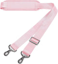 MOSISO 56 inch Shoulder Strap, Adjustable Soft Universal Non-Slip Strap | Thick Replacement Strap, Fit Padded with Metal Swivel Hooks for Laptop Shoulder Bag/Laptop Messenger Bag, Rose Quartz by MOSISO