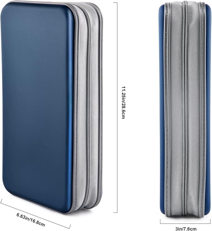 96‑Capacity Hard Plastic CD/DVD Binder for Car, Home & Travel | Zipper‑DVD Organizer, Scratch‑Resistant Sleeves Shield Discs From Dust & Damp; Stores Music, Video, Gaming & Blu‑ray Discs - Image 6