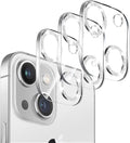 3 Pack Dengduoduo Tempered Glass Camera Lens Protector for iPhone 14 6.1" & iPhone 14 Plus 6.7", Glitter Bling Diamond, Ultra HD, 9H Hardness, Anti-Scratch, Case Friendly, Easy to Install [No Affect on Night Shots] by Dengduoduo