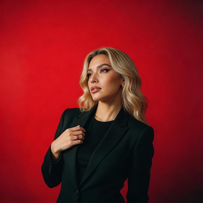 Red Seamless Paper Backdrop, Red Backdrop 86" x32.8' | Heavyweight matte backdrop paper with non-reflective surface for photoshoots, portraits, videos and studio photography. - Image 3