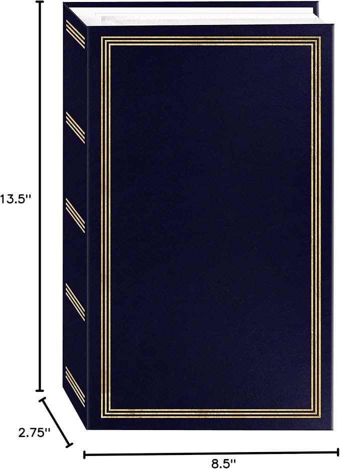 Pioneer Photo Albums STC-504 Navy Blue Photo Album, 504 Pockets 4"x6", (Pack of 4) - Image 2